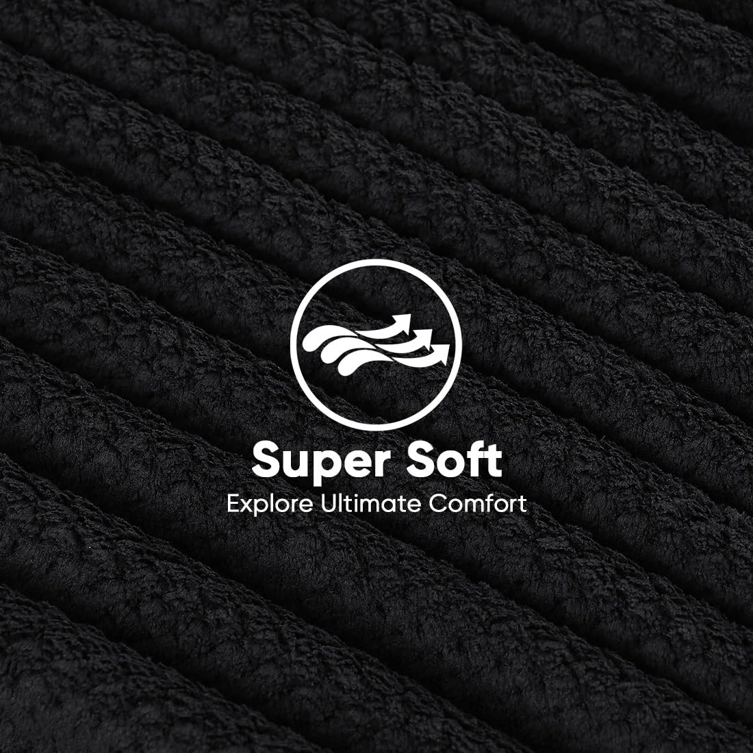 HOMEXCEL Black Microfiber Hair Towels 5 Pack, 40 x 20 Inches Black Salon Towels, Super Soft and Absorbent Hair Towel for Salon,